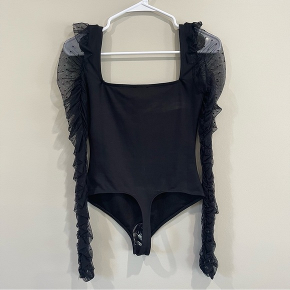 NWT•Free People•Must Be Love Bodysuit•Black•XS - Picture 4 of 7